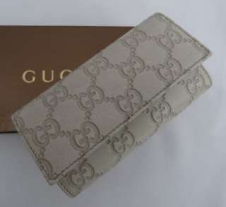 BN Auth Gucci GG Leather Key Holder Keyring Wallet Gift  