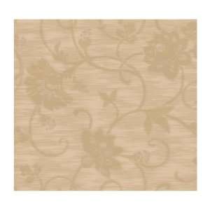   Floral Jacobean Wallpaper, Sandy Beige/Deep Tan: Home Improvement
