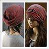 H1 Fashionable Women Soft Headwear Beanie Cap Scarf Headband Babushka 