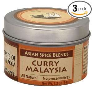 Taste of Malacca, Curry Malaysia , 1.2 Ounce Units (Pack of 3)  