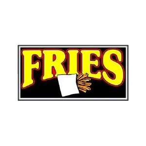  Fries Backlit Sign 15 x 30