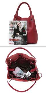 Classic Genuine Leather Tote Handbag Satchel Bag Purse  