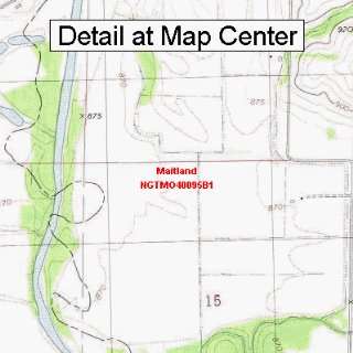 USGS Topographic Quadrangle Map   Maitland, Missouri 