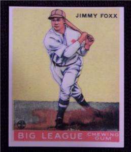 1933 GOUDEY JIMMY FOXX REPRINT #154  