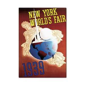   Worlds Fair Vintage Advertising Art Fridge Magnet 