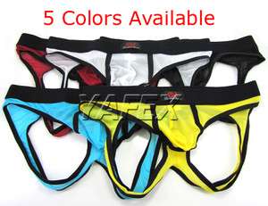 JockStrap Mens underwear See Through briefs 5color&3SZ  