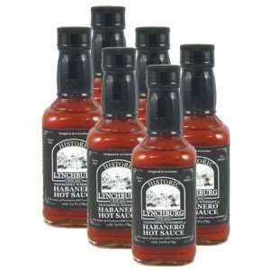 Lynchburg Habanero Whiskey Hot Sauce (Pack of 6):  Grocery 