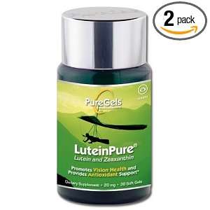  PureGels LuteinPure, Lutein and Zeaxanthin, 20 mg, 30 Soft 