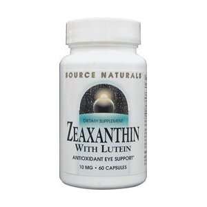  SOURCE NATURALS Zeaxanthin with Lutein 10mg 60 CAP: Health 