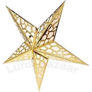  Gold Paper Star Lantern