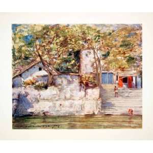   India Menpes Mortimer Luddington Waterway Art   Original Color Print