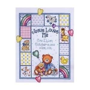  Jesus Loves Me Sampler Counted Cross Stitch Kit: Home 