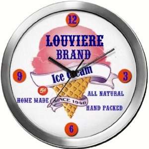  LOUVIERE 14 Inch Ice Cream Metal Clock Quartz Movement 