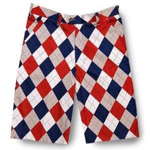  Loudmouth Golf Mens Shorts: Dixie   Size 34: Everything 