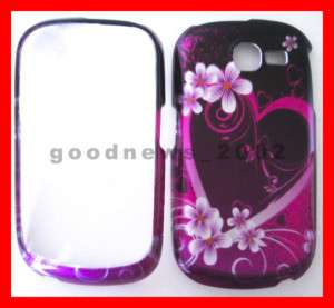 SAMSUNG SGH 187 AT&T GO PHONE HARD FLOWER COVER CASE  