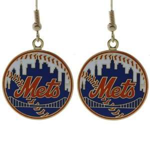  New York Mets   Logo Earrings Jewelry