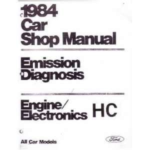  1984 FORD LINCOLN MERCURY Emissions Diagnosis Manual 