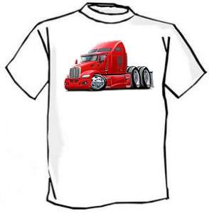 Kenworth 660 Semi Truck Cartoon Tshirt NEW  