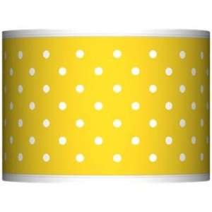   Dots Yellow Giclee Lamp Shade 13.5x13.5x10 (Spider)