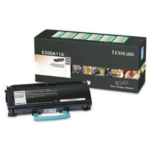  Lexmark E260a11a Laser Printer Toner 3500 Page Yield Black 