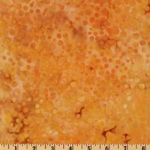  44 Wide Tonga Batik Creamsicle Bubble Dot Orange Fabric 