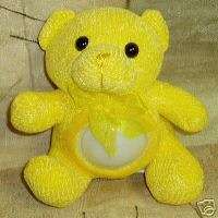 Yellow Teddy Bear Kozy Lights Plush Night Light NEW  