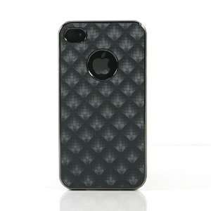  Black PU Leather Case Cover for iPhone 4 / iPhone 4S+Free 