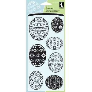    Inkadinkado Clear Stamps, Patterned Eggs Arts, Crafts & Sewing