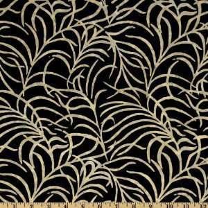   Pepper Leaf Outlines Onyx Fabric By The Yard Arts, Crafts & Sewing