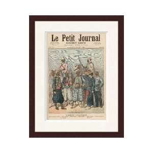 The Colonial Army From le Petit Journal 7th March 1891 Framed Giclee 