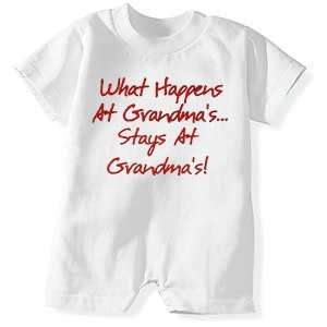  What Happens At GrandmasT Romper Baby Clothes Baby