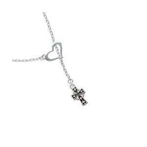   Celtic Cross Heart Lariat Charm Necklace: Arts, Crafts & Sewing