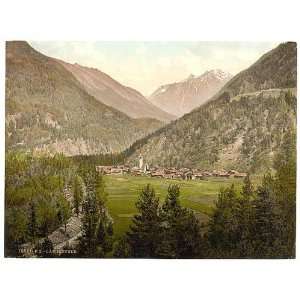  Photochrom Reprint of Langenfeld, general view, Tyrol 