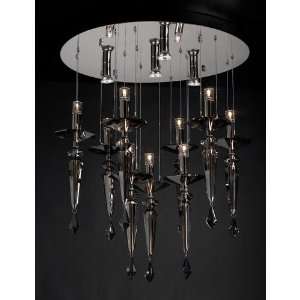 PLC Lighting 23666 PC Lamore 13 Light Chandeliers in Polished Chrome