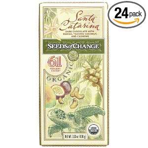 Seeds of Change Organic Chocolate, Santa Catarina, 3.53 Ounce Bars 