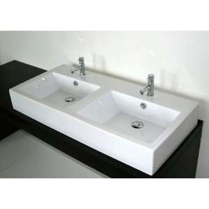  Lacava Design Sinks 5064 00 Lacava Porcelain Double Bowl 