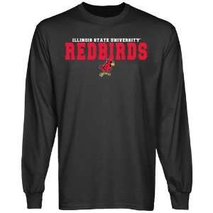 NCAA Illinois State Redbirds Charcoal University Name Long Sleeve T 