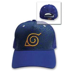    Naruto: Baseball Cap Hat   Blue Konoha (Leaf) Logo: Toys & Games