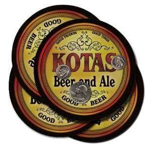  KOTAS Family Name Beer & Ale Coasters 