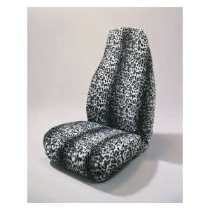 Snow Leopard Print Universal Bucket Seat Cover
