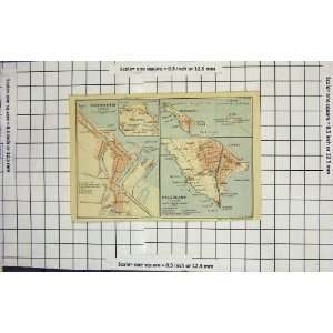  Antique Map Germany Street Plan Cuxhaven Helgoland: Home 