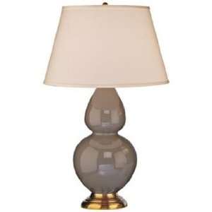  Robert Abbey 31 Taupe Ceramic and Brass Table Lamp: Home 