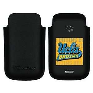  UCLA Bruins Full on BlackBerry Leather Pocket Case  