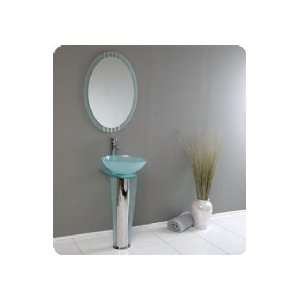   FVN1053 Modern Glass Bathroom Vanity w/ Mirror: Home Improvement