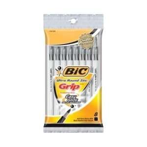  BIC Round Stic Comfort Grip Pen   Black   BICGSMGP81BK 