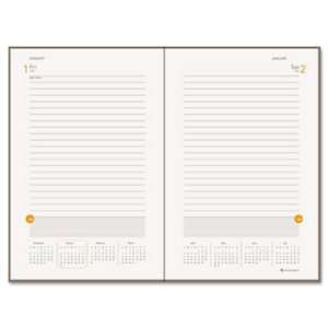  AT A GLANCE One Day Per Page Planning Notebook, Gray, 6 x 
