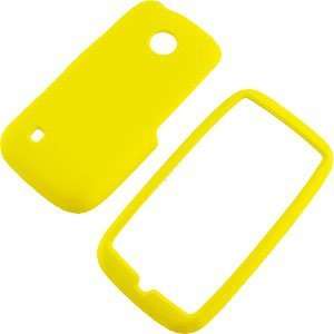  Yellow Rubberized Protector Case for LG Attune UN270 Cell 
