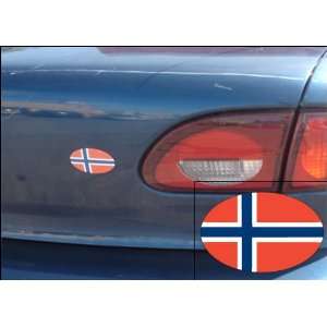  Fridgedoor Domed Oval Norway Flag Magnet Automotive