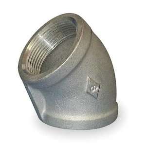 Stainless Steel Threaded Pipe Fittings Class 150 Elbow,45 Degree,3/8 I 