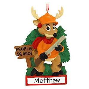  Personalized People Season Deer Ornament